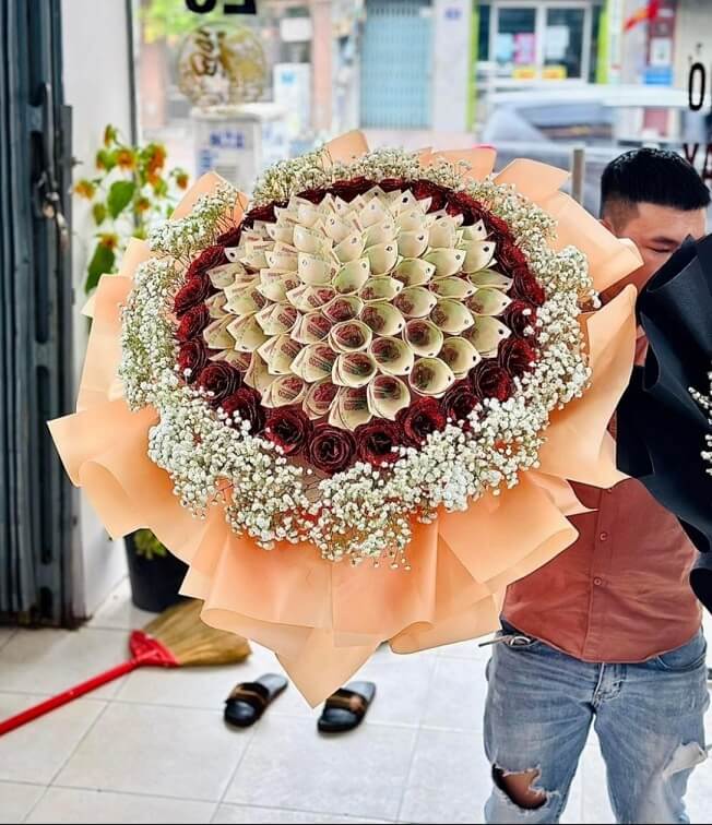 hoa tiền 200k bi tươi