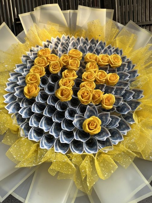 Hoa tiền Mẹ màu vàng 5k