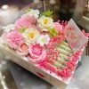 Hộp hoa bằng tiền 10 tờ