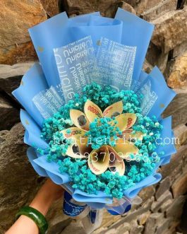 Bó hoa bằng tiền nhỏ mệnh giá 200k