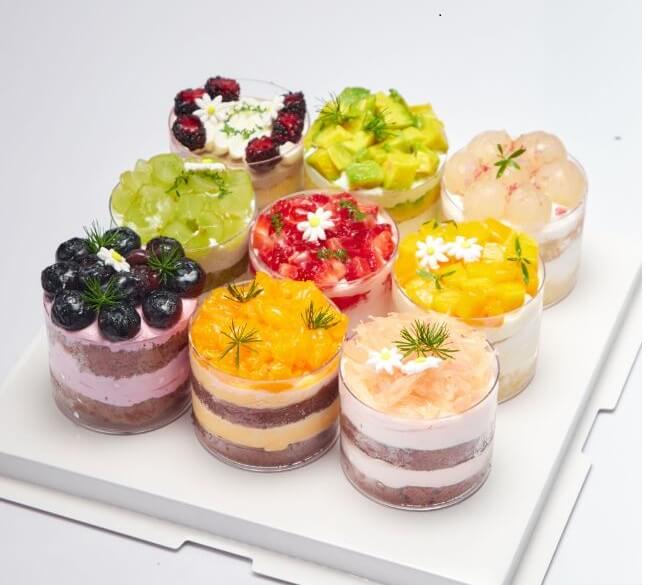 banh moose cốc tròn
