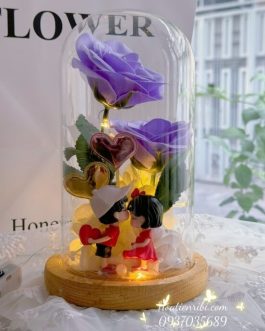 Lọ Hoa Hồng Sáp Thủy Tinh Đẹp Tại TP.HCM | Hoa Tiền Ribi